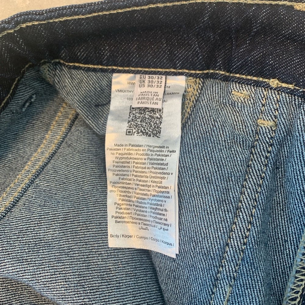 VMKATHY SUPER HIGH RISE WIDE LEG FIT JEANS - Picture 7 of 8